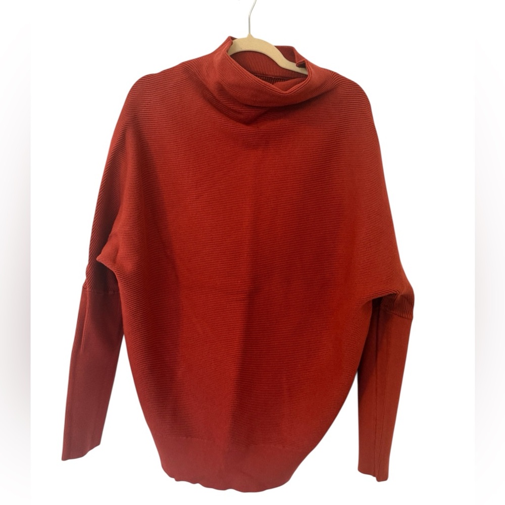 Bluivy Comfy Pullover Sweater in Burnt Orange Size M/L